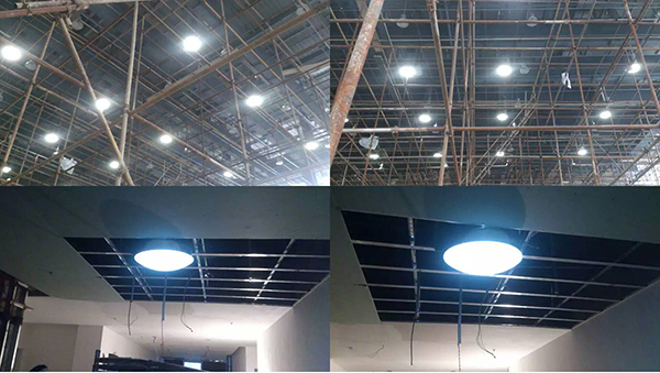 雾天下，光导照明室内照明效果